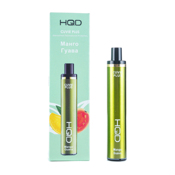 Одноразовая электронная сигарета HQD Cuvie Plus Mango Guava (Манго Гуава) 1200 затяжек в Севастополе