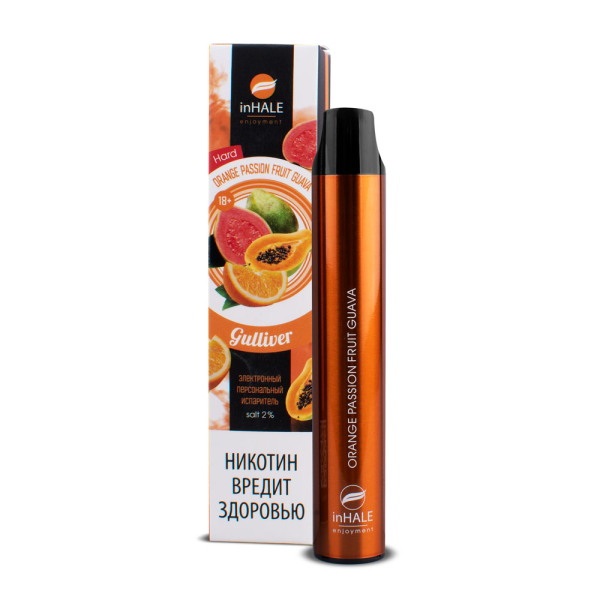 inHale Guliver Hard Orange Passion Fruit Guava (Апельсин Маракуйя Гуава) 1500 затяжек в Севастополе