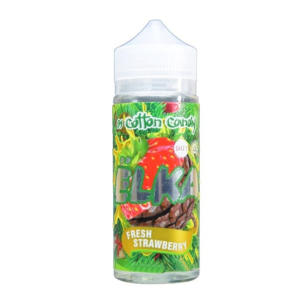 Жидкость Cotton Candy ЁLKA FRESH STRAWBERRY (Хвоя С Мятой И Клубникой) (120 мл, 0 мг/мл) в Севастополе