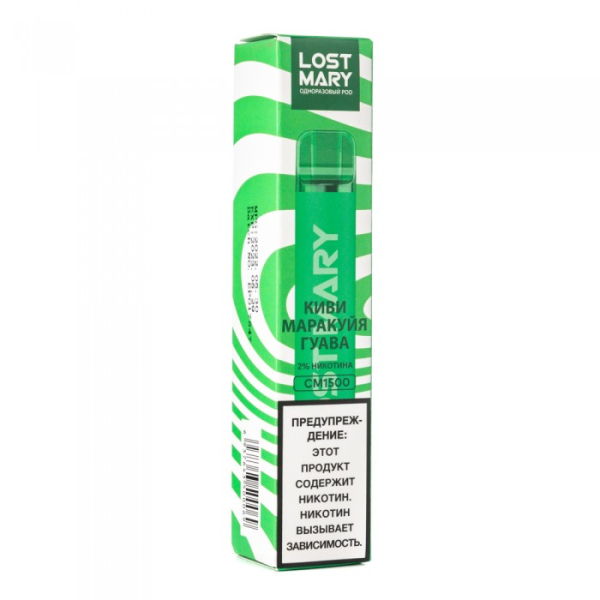 Lost Mary Kiwi Passion Fruit Guava Киви Маракуйя Гуава, 1500 тяг в Севастополе