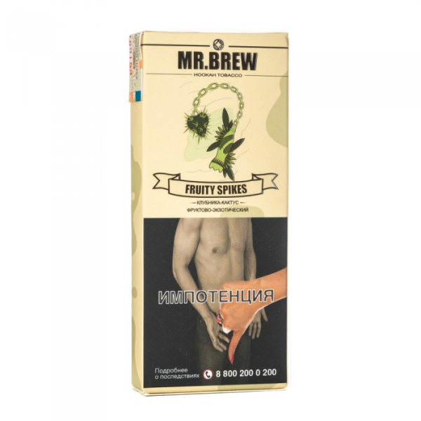 Табак Mr Brew Fruity Spikes (Клубничный сок с кактусом и фейхоа) 40 гр в Севастополе