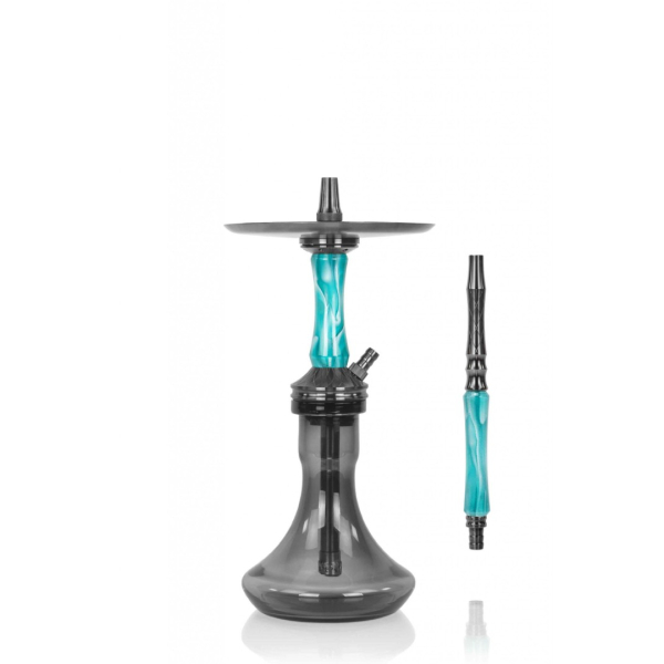 Кальян Ocean Hookah Kaif Small 2 (черный,бирюзовый, 53 см) в Севастополе