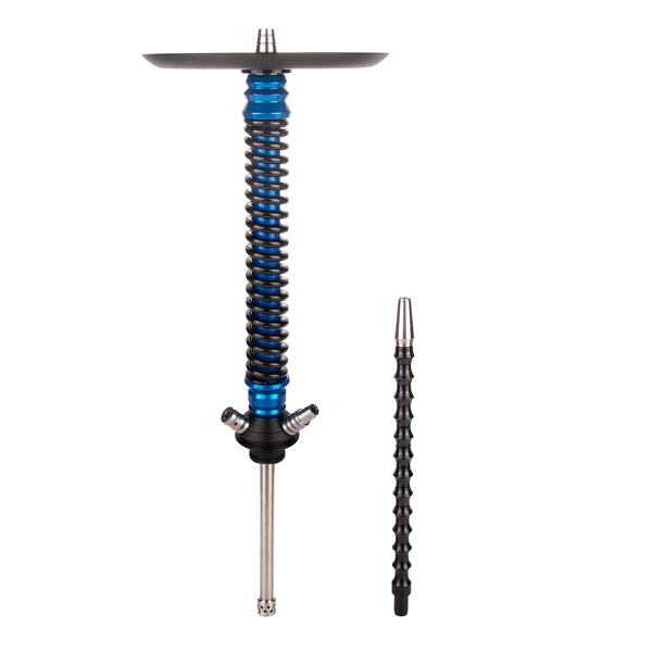 Кальян Mamay Customs Coilover Большой  Голубой Лак Чёрный в Севастополе