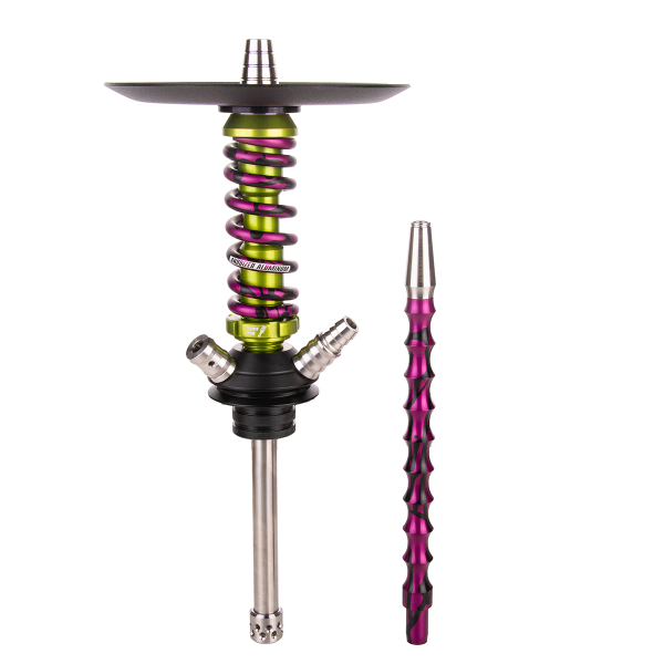 Кальян Mamay Customs Coilover Micro   Салатовый Сплеш Пурпурный в Севастополе