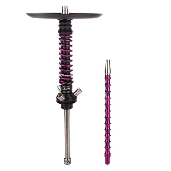 Кальян Mamay Customs Coilover Mini  Чёрный Пурпурный Сплеш в Севастополе