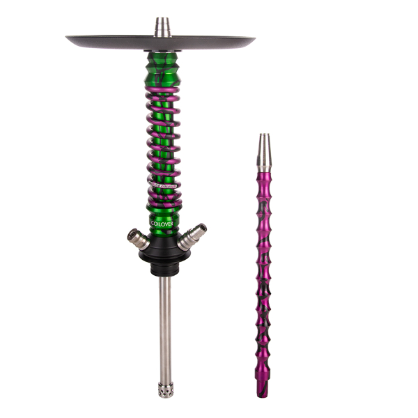 Кальян Mamay Customs Coilover Mini   Зелёный Сплеш Пурпурный Сплеш в Севастополе