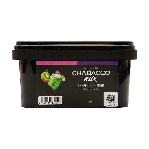 Бестабачная смесь Chabacco Mix Medium Energy Drink & Kiwi 200 грамм в Севастополе