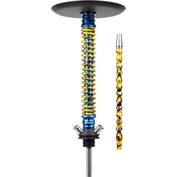 Кальян Mamay Customs Coilover Big Anod Special Blue Splash Gold в Севастополе