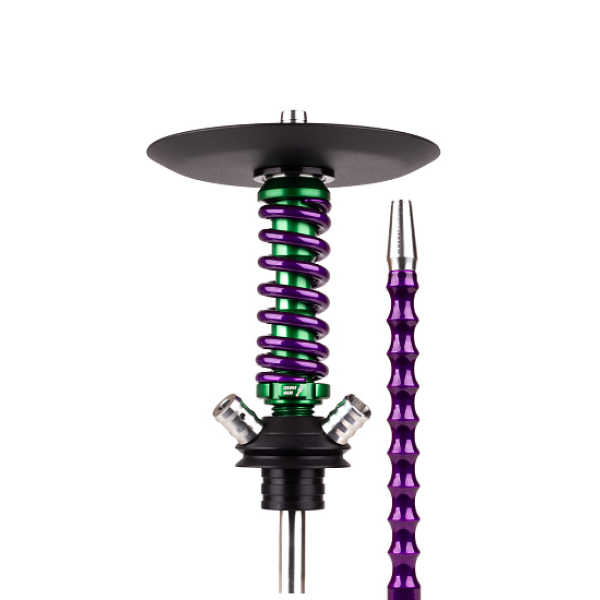 Кальян Mamay Customs Coilovers Micro Anod Green Фиолетовый Лак в Севастополе