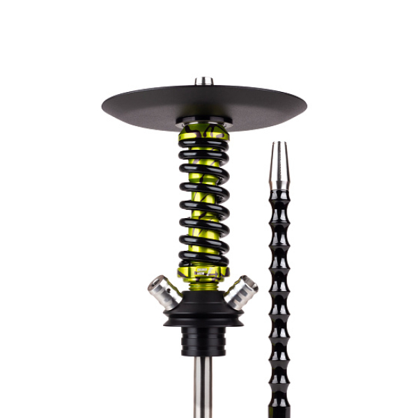 Кальян Mamay Customs Coilovers Micro Anod Oliva Splash Черный Глянец в Севастополе