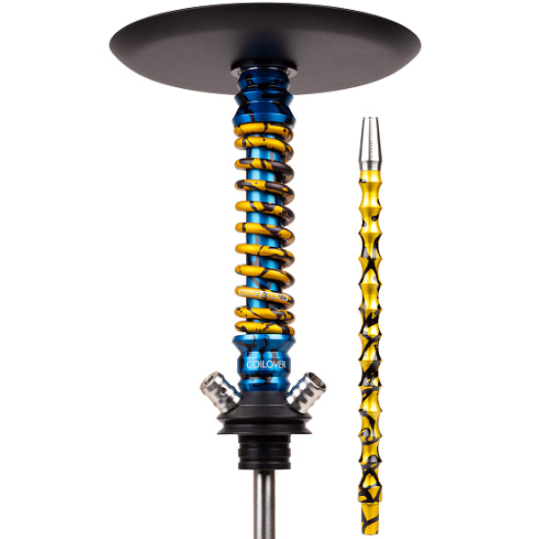 Кальян Mamay Customs Coilovers Mini Special Anod Blue Splash Gold в Севастополе