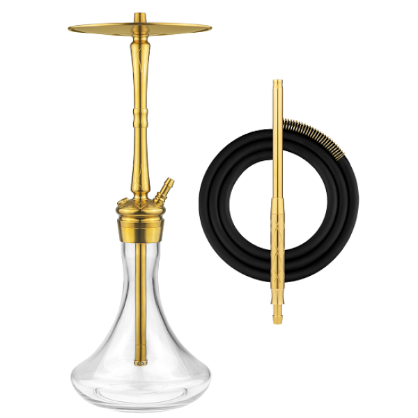 Кальян Hoob Go Pro Gold Фурнитура Gold Prima Быстросъёмное Блюдце в Севастополе